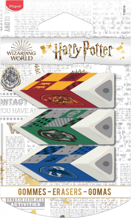 Image of Harry Potter Pyramid eraser x3 (18F) 119514 3154141195143