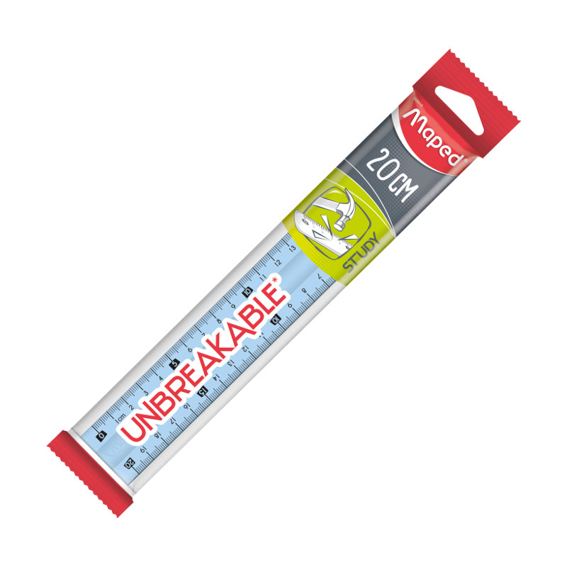 Image of Linjal Maped study unbreakable ruler 20cm english (25F) 245410 3154142454102