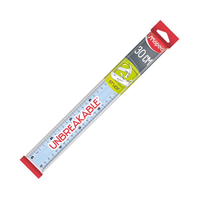 Image of Linjal Maped study unbreakable flat ruler 30cm english (25F) 245610 3154142456106