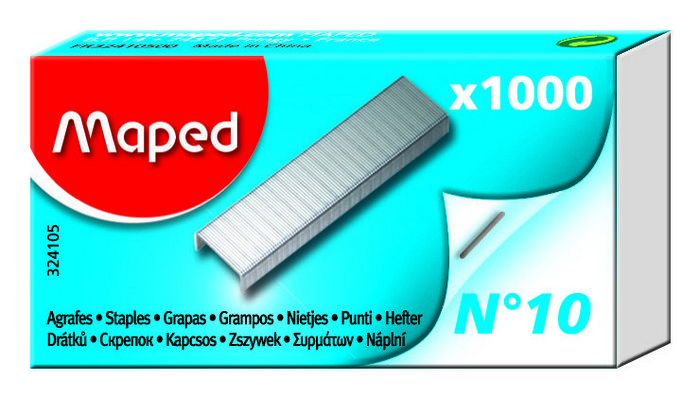Image of Häftklammer Maped N°10 - BOX 1000st (36F) 324105 3154143241053