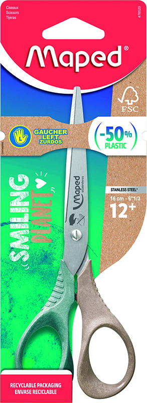 Image of Sax Maped Scissor shape 16cm LEFT smiling 476520FM 3154144765206
