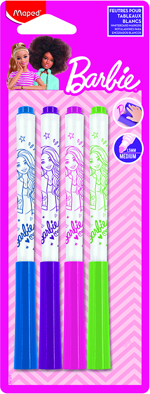 Image of Whiteboardpennset Maped  BARBIE X4 BLIST 741301 3154147413012