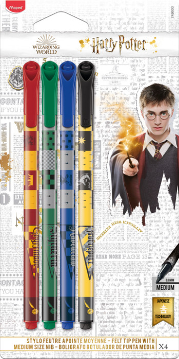 Image of Harry Potter Felt Pens Medium x4 749600 3154147496008