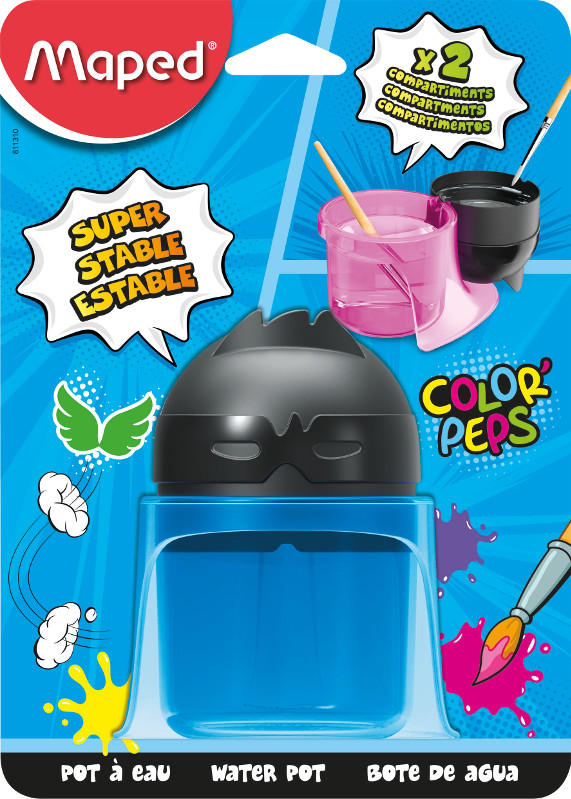 Image of Barnfärg Maped color' peps paint water pot  (2 compartments) (6F) 811310 3154148113102