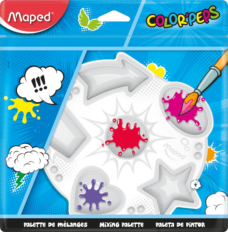 Image of Plastpalett Maped color' peps plastic palette (20F) 811410 3154148114109