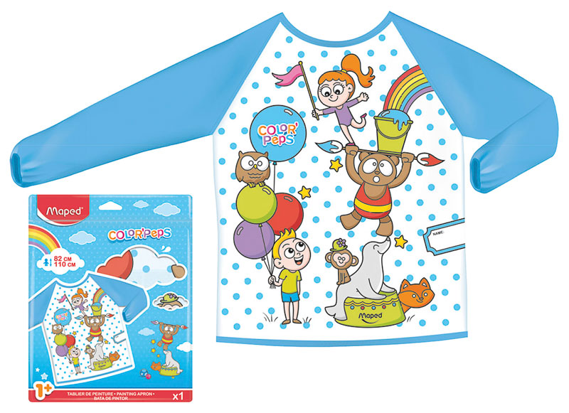 Image of Förkläde Maped color'peps med ärmar 1+ (82-110cm) 820310 3154148203100