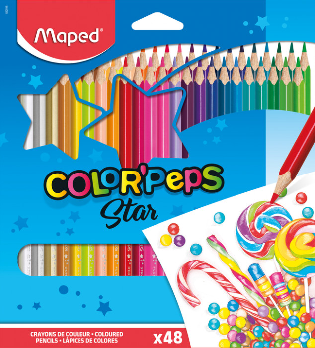 Image of Färgpennset Maped Color´Peps 48-pack, (12F) 832048FC 3154148320487
