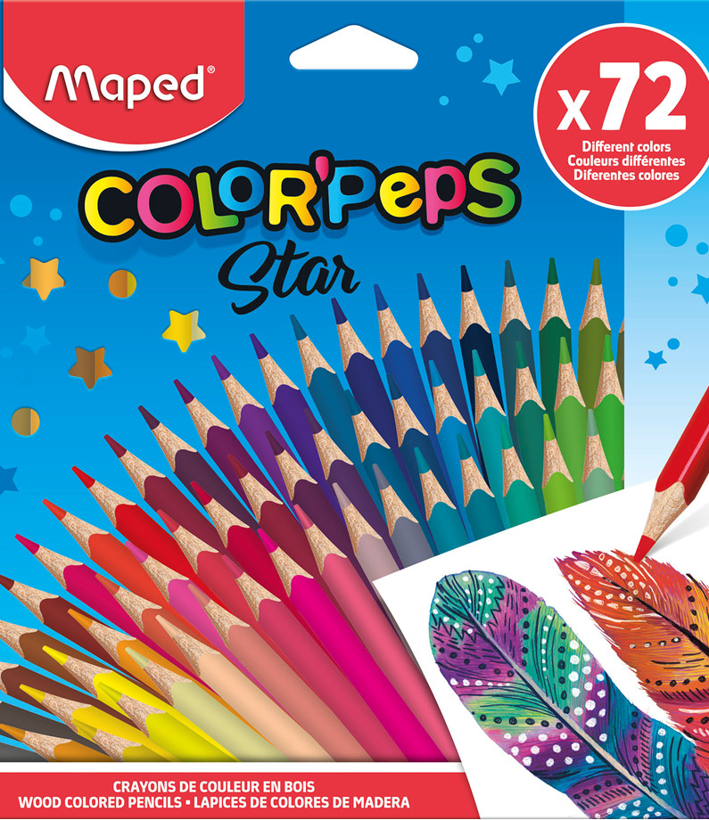 Image of Färgpennset Maped Color´Peps 72-pack, (12F) M832072 3154148320722