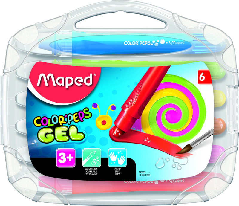 Image of Kritpenset Maped color' peps 6 gel crayon (12F) 836306 3154148363064