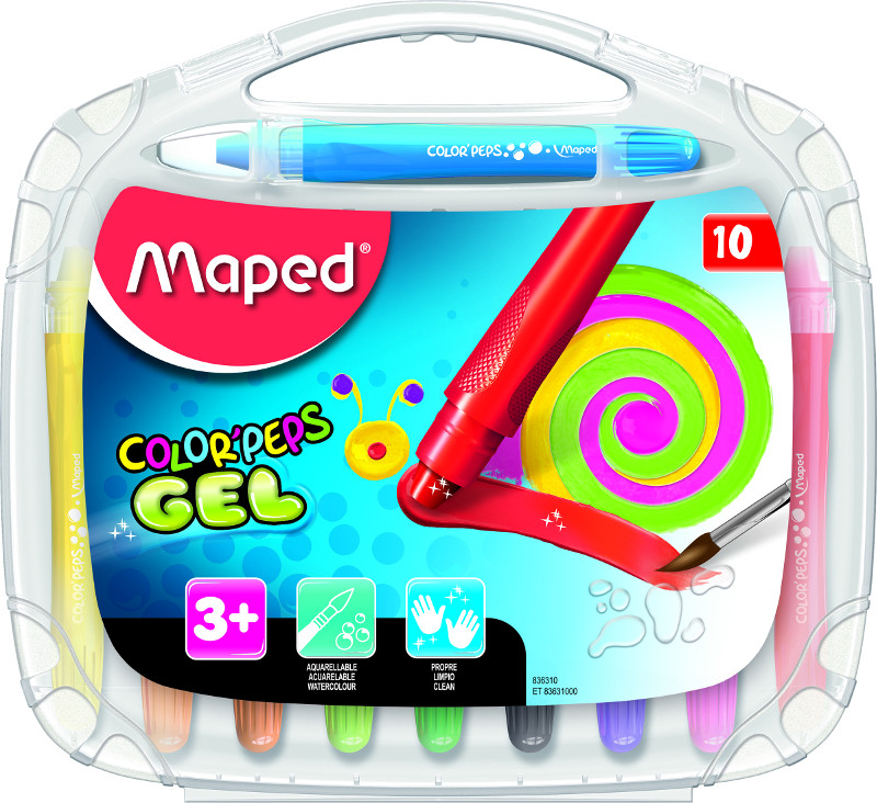 Image of Kritpenset Maped color' peps 10 gel crayo (12F) 836310 3154148363101