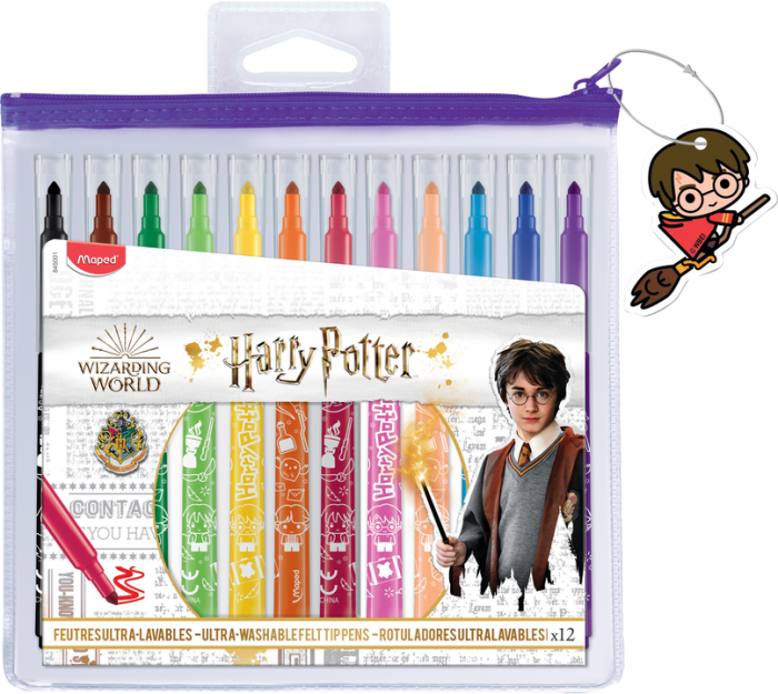Image of Harry Potter Felt pens x 12 (12F) 845001 3154148450016