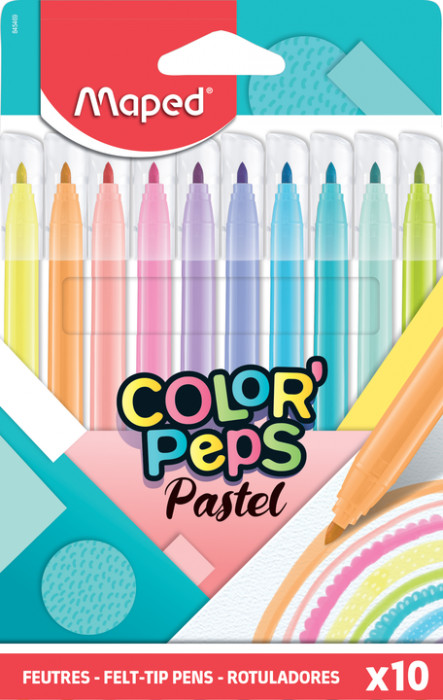 Image of Fiberpennset Maped Color´Peps Pastel 10-pack, (12F) utgått 845469 3154148454694
