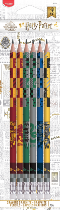 Image of Harry Potter Graphite pencils blister x6 (12F) 851701 3154148517016