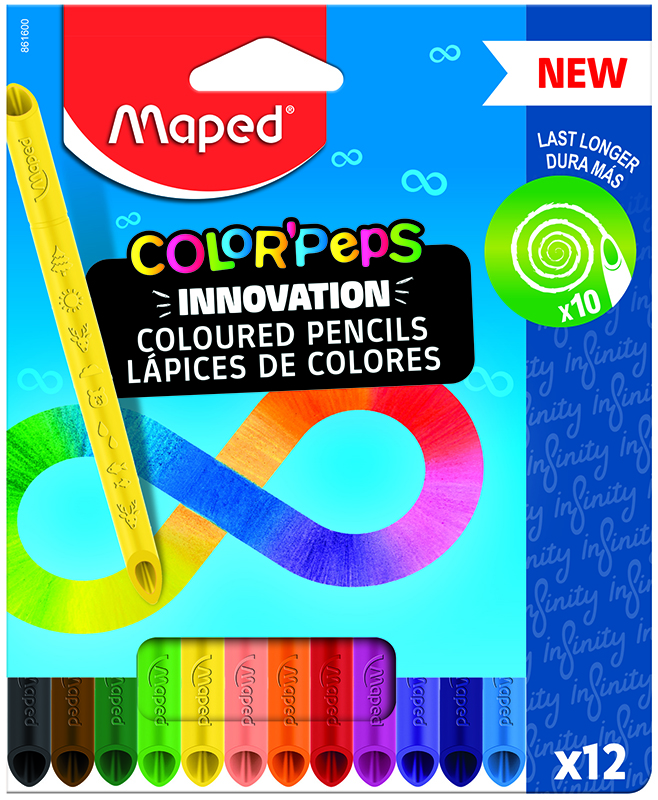 Image of Färgpennset Maped PENCILS COLORPEPS INFINITY X12 MX 861600 3154148616009