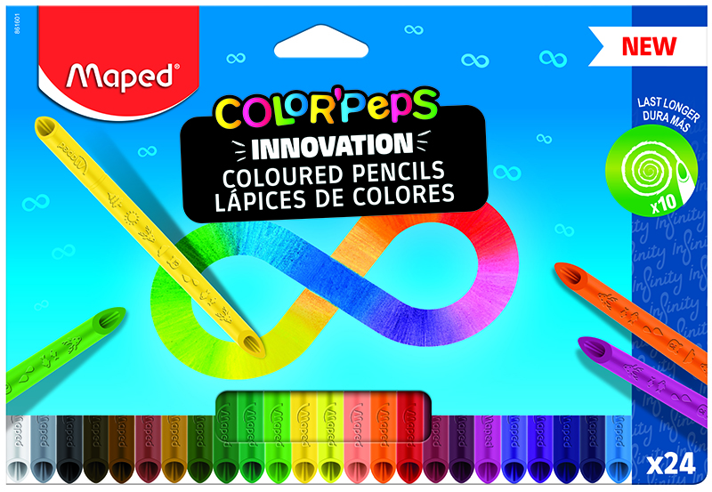 Image of Färgpennset Maped PENCILS COLORPEPS INFINITY X24 861601 3154148616016