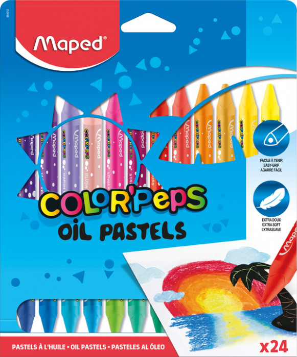Image of Oljepastellset Maped color'peps 24 crayons (12F) (864012) M864012 3154148640127