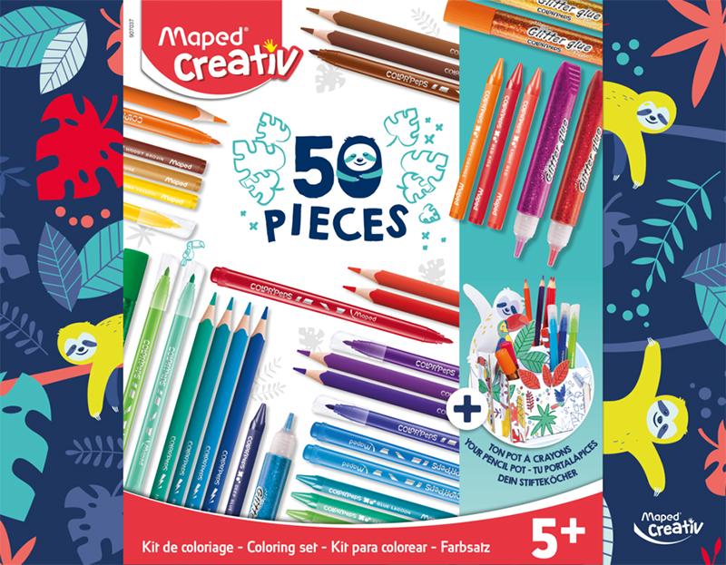 Image of Barnset Maped Colouring kit 50pcs (4F) 5+ 907037 3154149070374