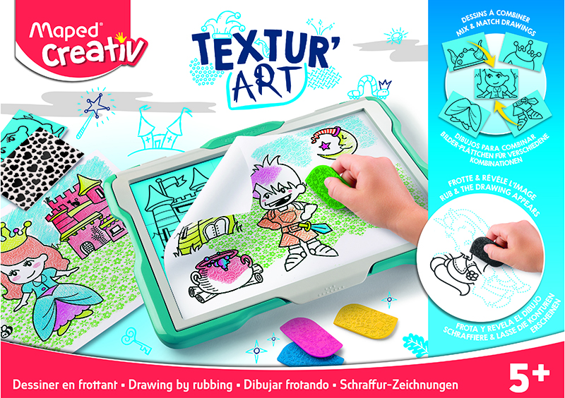 Image of Ritbräda Maped Drawing Table Textur'Art - Castles (4F) 5+ 907038 3154149070381