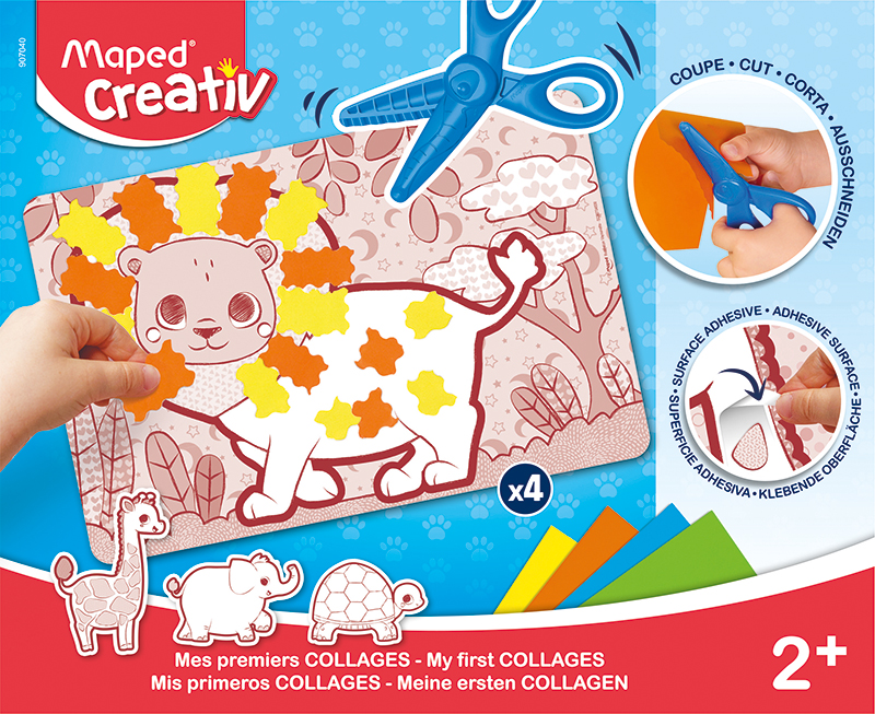Image of Barnset Maped Early Age - Cut & Glue 2+ 907040 3154149070404