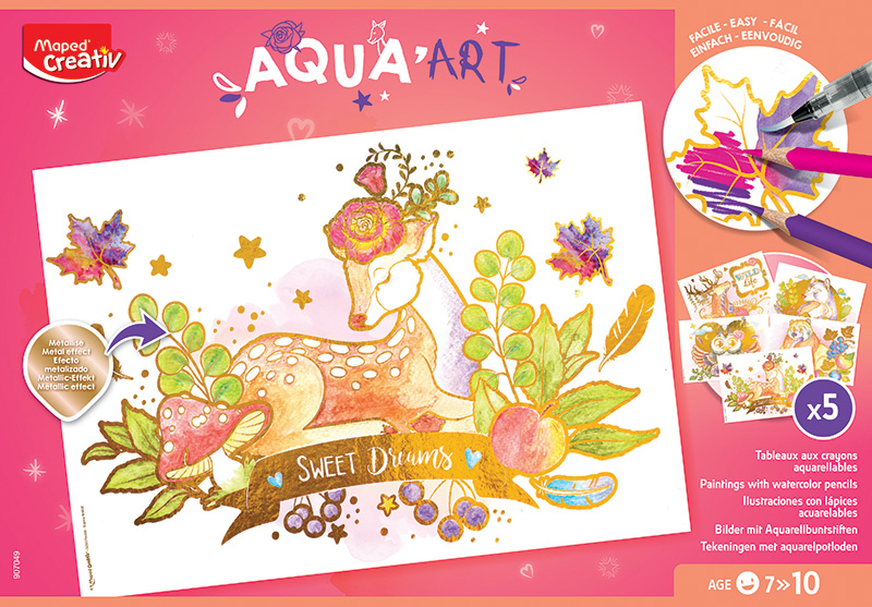 Image of Färgpennset Maped Creativ Aqua Art Maxi Set New Theme 7+ 907049 3154149070497