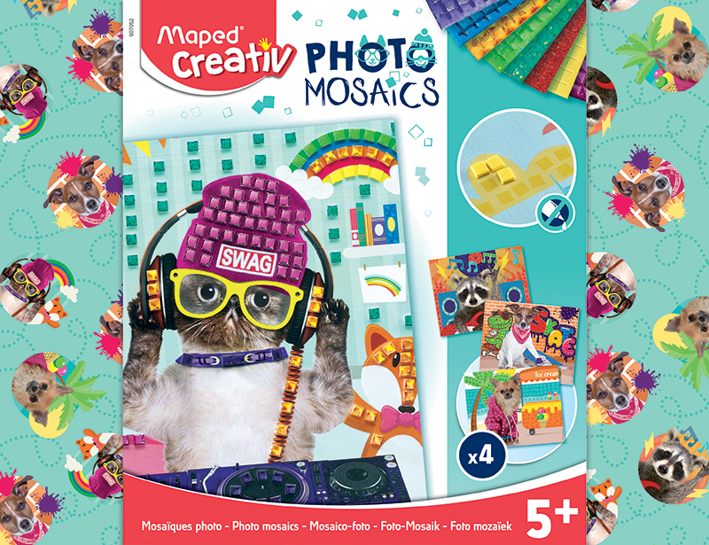Image of Mosaikset Maped Creativ Creativ Photo Mosaics - Cool Animals 5+ 907052 3154149070527