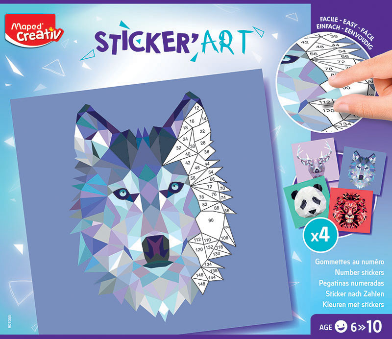 Image of Pysselset Maped Stickers Art (6F) 6+ 907055 3154149070558