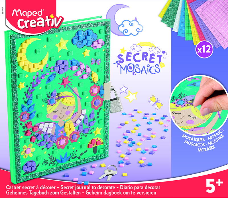Image of Mosaikset Maped - Secret mosaics Secret diary (6F) 5+ 907057 3154149070572