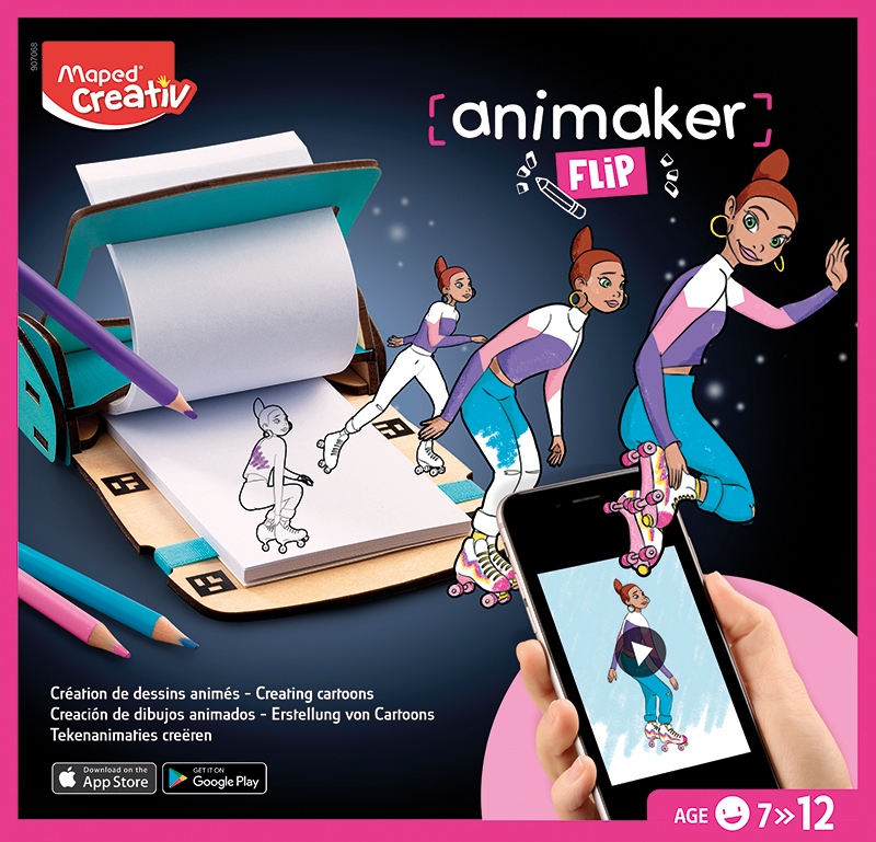 Image of Filmskaparset Maped Creativ Animaker Flip - Poetic 7+ 907068 3154149070688