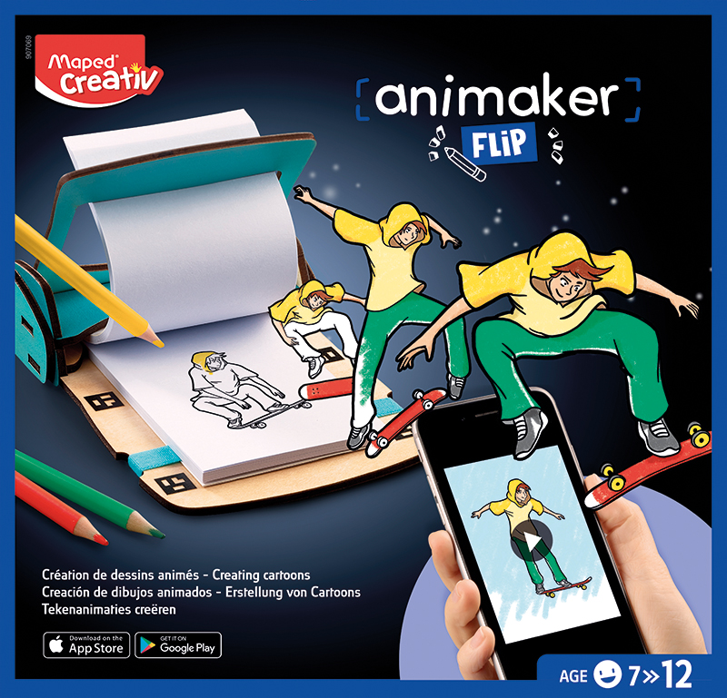 Image of Filmskaparset Maped Creativ Animaker Flip - Action 7+ 907069 3154149070695