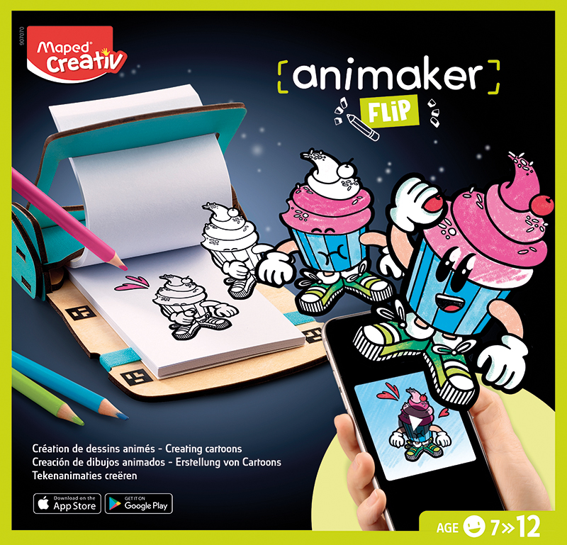 Image of Filmskaparset Maped Creativ Animaker Flip - Pop 7+ 907070 3154149070701