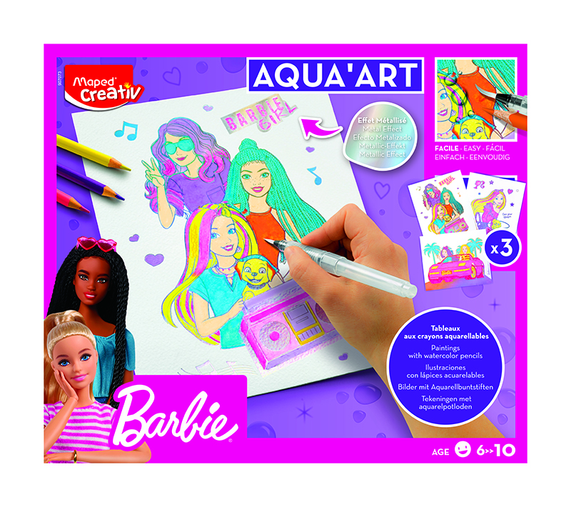 Image of Barbie Maped Aqua Art (6F) 6+ 907073 3154149070732