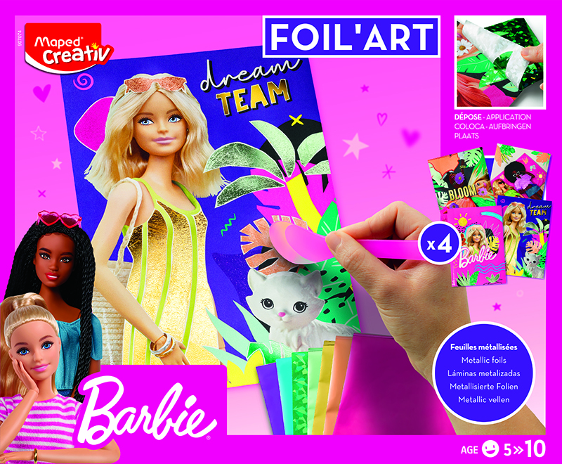 Image of Barbie Maped Foil Art (12F) 5+ 907074 3154149070749