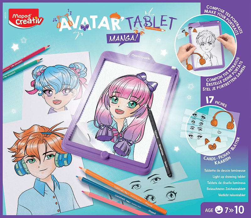 Image of Ritbräda Maped Board Activities Avatar Tablet Manga 7+ 907076 3154149070763