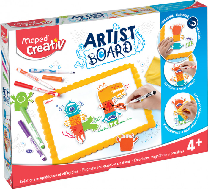 Image of Ritbräda Maped erasable drawing kit - Monsters (4F) 4+ 907100 3154149071005