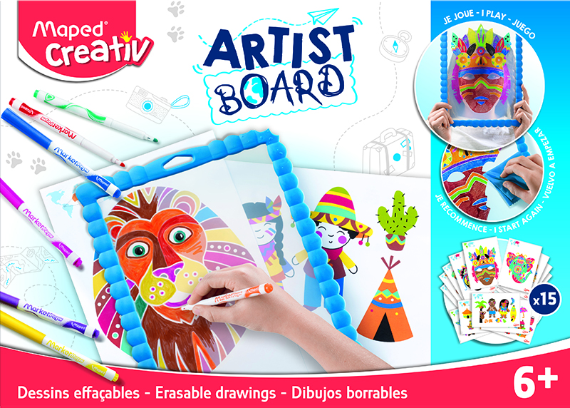 Image of Ritbräda Maped erasable drawing kit - Masks (4F) 6+ 907101 3154149071012