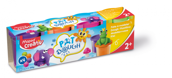 Image of Lerset Maped Pat´Dough 4pots - Fancy colours (12F) 2+ 907201 3154149072019