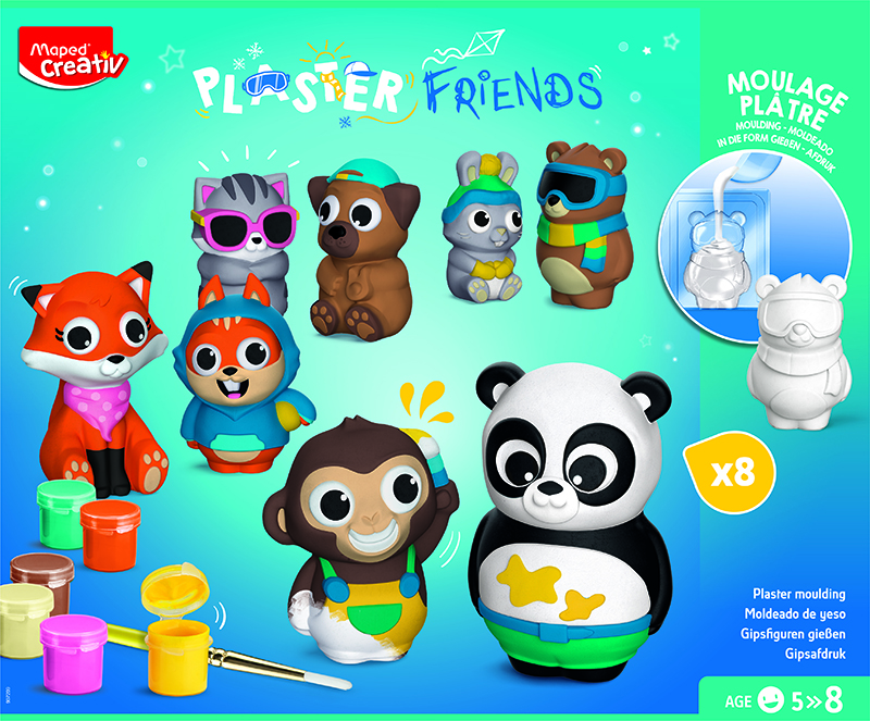 Image of Gipsset Maped Plaster friends - Maxi set (6F) 5+ 907209 3154149072095