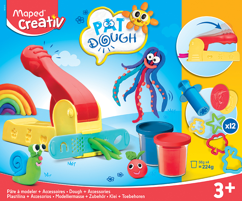 Image of Lera Maped Modelling Dough X4 Colors + 12 Acce + Squeeze 3+ 907215 3154149072156