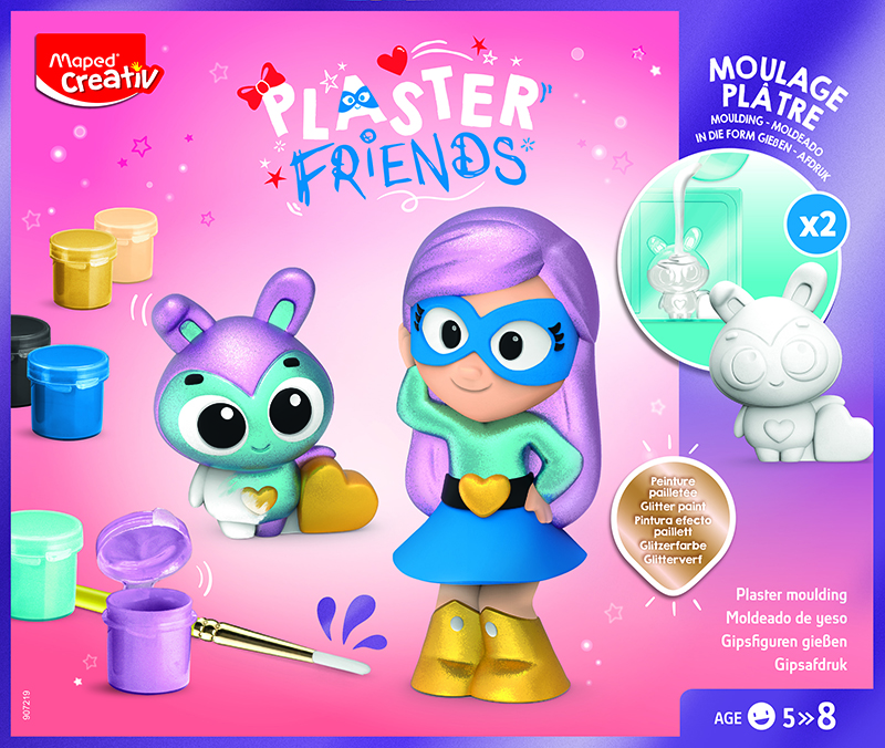 Image of Gipsset Maped Plaster friends - Super girl (6F) 5+ 907219 3154149072194