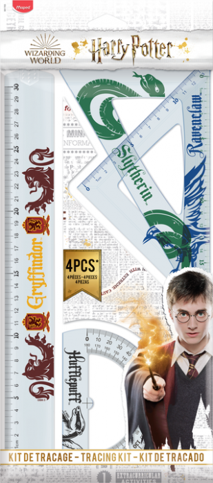 Image of Harry Potter Drafting set 4 pcs 30 cm (24F) 981765 3154149817658