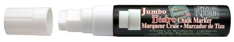 Image of Tavelmarker Chalk Marker Jumbo, Vit  (6F) 53054 26817481807