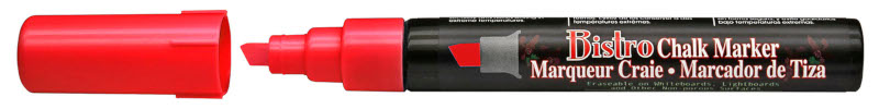 Image of Tavelmarker Chalk Marker Chisel, Röd   (6F) 53072 28617483429