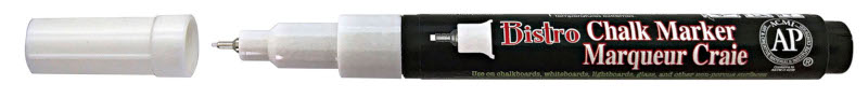 Image of Tavelmarker Marvy Uchida Chalk Marker Vit  X-fine, (12F) 53094 28617485102