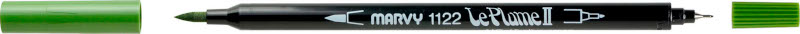 Image of Fiberpenna Marvy Uchida Le Plume II Olive Green (12F) 59517 28617120157
