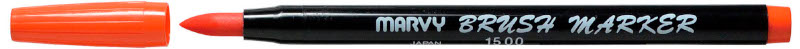 Image of Penselpenna Marvy Uchida Brush Marker Orange (12F) 59534 28617150703