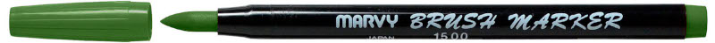 Image of Penselpenna Marvy Uchida Brush Marker Olive Green (12F) 59537 28617151502