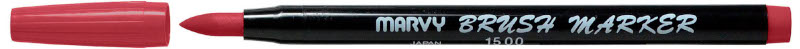 Image of Penselpenna Marvy Uchida Brush Marker English Red (12F) 59541 28617152806