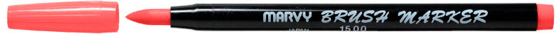 Image of Penselpenna Marvy Uchida Brush Marker Coral Pink (12F) 59542 28617153506