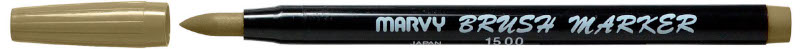 Image of Penselpenna Marvy Uchida Brush Marker Olive Brown (12F) 59562 28617151502