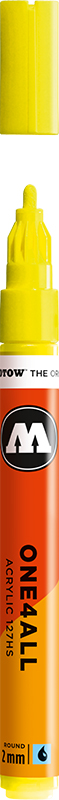 Image of Akrylmarker Molotow 127HS 2mm neon yellow fluo. 220 127229 4250397600321